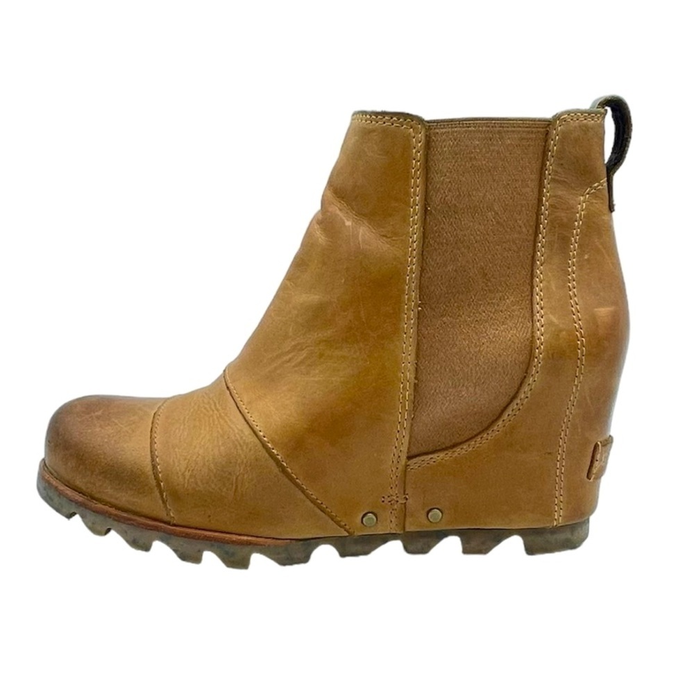 Sorel Lea Wedge Bootie Tan 8